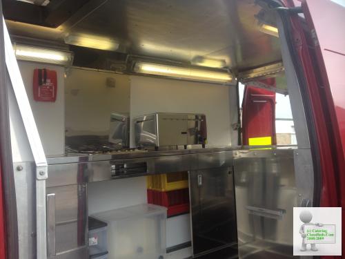 Catering Mobile Kitchen Hot Dog Burger Food Van Trailer LPG Hob Grill 20k miles, Free Rd Tax, Ready to Trade