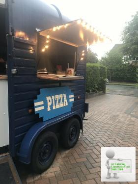 Pizza Rice Vintage Horsebox Catering Trailer.