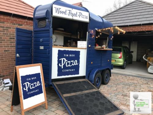 Pizza Rice Vintage Horsebox Catering Trailer.