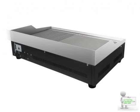 NEW ELECTRIC GRIDDLE / HOTPLATE 73CM FLAT GROOVED COMMERCIAL