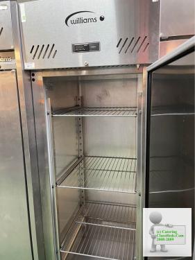 Commercial upright stainless steel Williams freezer catering restaurant hotels pubs cafe takeaway eq