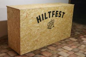 Wooden Bar Outdoor Counter Top DJ Booth Custom Built for Parties, Events & Raves