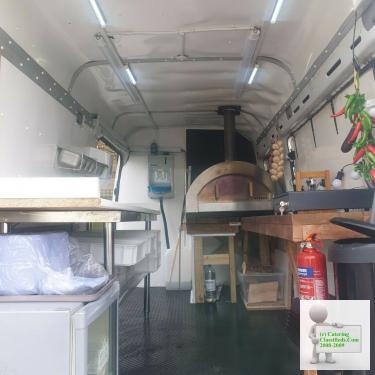 Mercedes Sprinter wood fire pizza van with gas and electricity fully installed