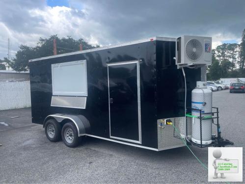 New 2023 build 7x18 v-nose food trailer