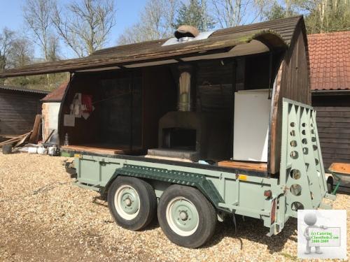 Wood Fired Mobile Pizza Oven on Ifor Williams Trailer