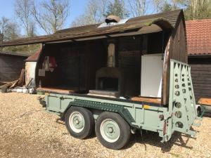 Wood Fired Mobile Pizza Oven on Ifor Williams Trailer