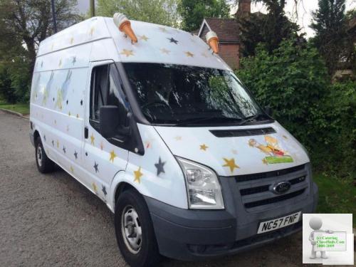 ICE CREAM VAN 2007 Ford Transit 100 t350l FOR SALE. VERY POPULAR IN THE AREA. MONEY MAKING BUSINESS