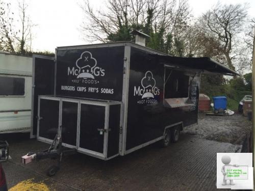 16ft by 8 ft twin axel catering trailer