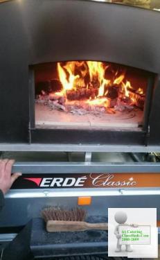 Copper wood fired pizza oven catering trailer for sale
