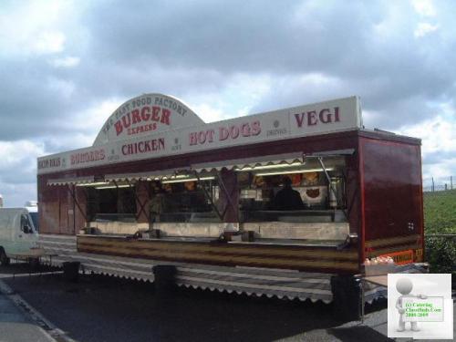 CATERING TRAILER, BURGER HIGH OUTPUT FAST FOOD UNIT.