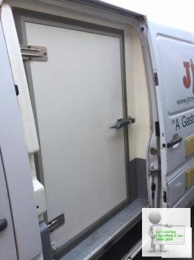 CHILLED FRIDGE VAN WITH SEPARATE FREEZER COMPARTMENT.