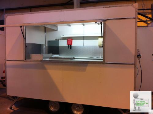 AJC Catering trailer with new gas and electric certs