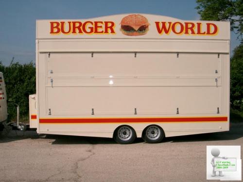 16 ft. x 7ft. Twin Axle 2500 Kg Showman’s Range Mobile Catering Trailer
