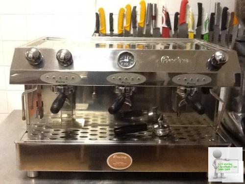 Francino 3 Group Espresso / Coffee Machine inc Grinder