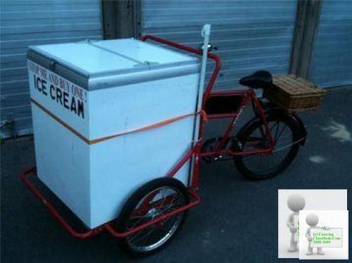 Top of the range ice cream bike